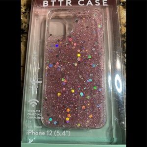 New BTTR Case for iPhone 12 (5.4) in Pink Glitter